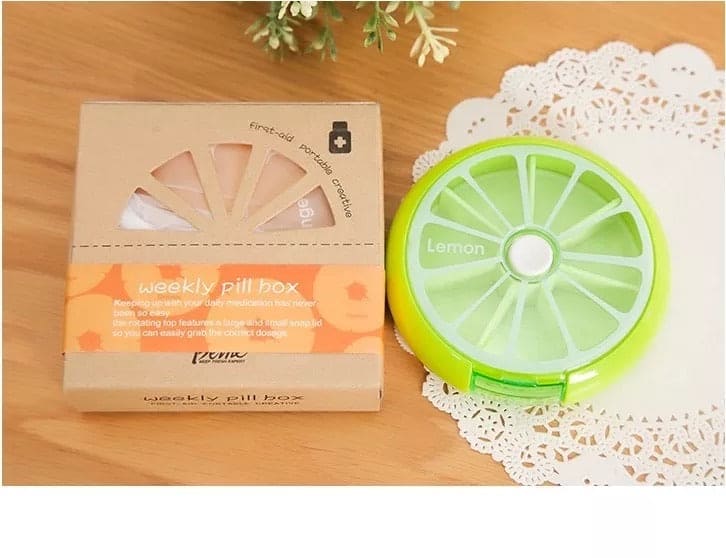Portable Mini Fruity Medicine Box, Portable Fruit Pill Case, Travel Pill Organizer Portable Mini Fruity Medicine Box, Portable Fruit Pill Case, Travel Pill Organizer